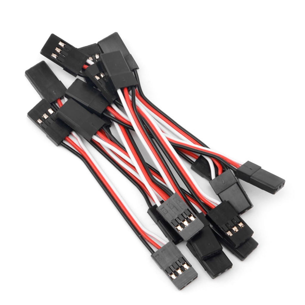 20 Cavi Prolunga Per Servo 20 Cm Maschio-maschio 26awg – Per Ricevitori RC, Aerei, Auto, Elicotteri (Futaba Compatibili)