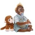 thumbnail image 1 of Bottone 20.5 inch 52 for cm Dolls Lovely Monkey for Doll Soft Silicone Cotton Body Comfortable Mohair Realistic, 1 of 7