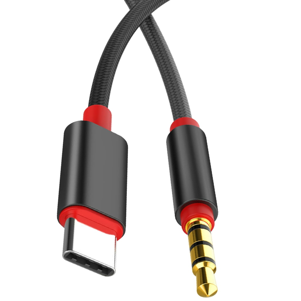 Bottone 3.5mm to Type C Conversion Adapter Cable Colorful Weaving ...