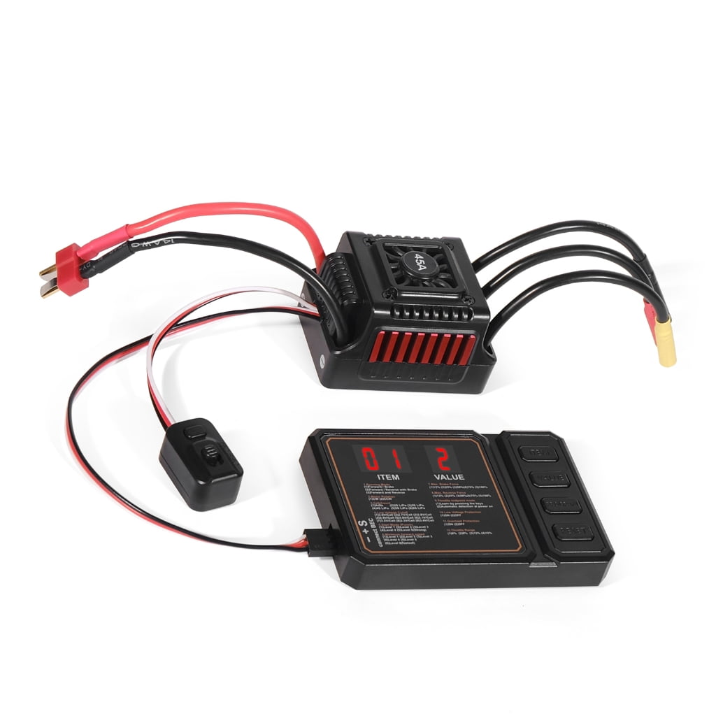 Bottone 45A Waterproof ESC Program Card Brushless Electric Speed ...