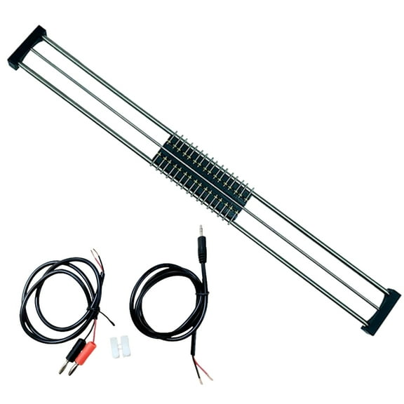 Bottone 50cm 1/87 Scale Train Track Bearing with 8 Rollers for Model Railway Setups and Display Railway Track with Wire