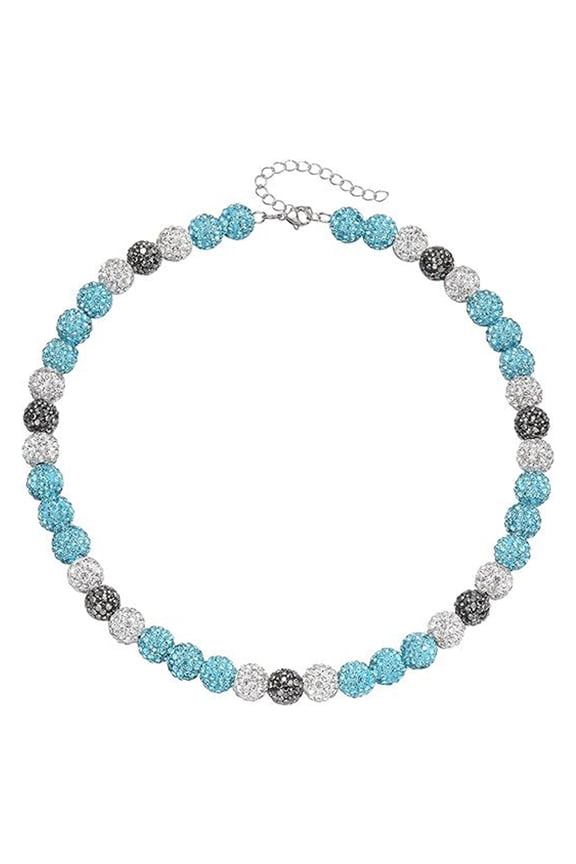 Athletic Baseball Necklace Rhinestones Disco Ball Clavicle Chain Stylish Sports Accessory for Competitive Athletes