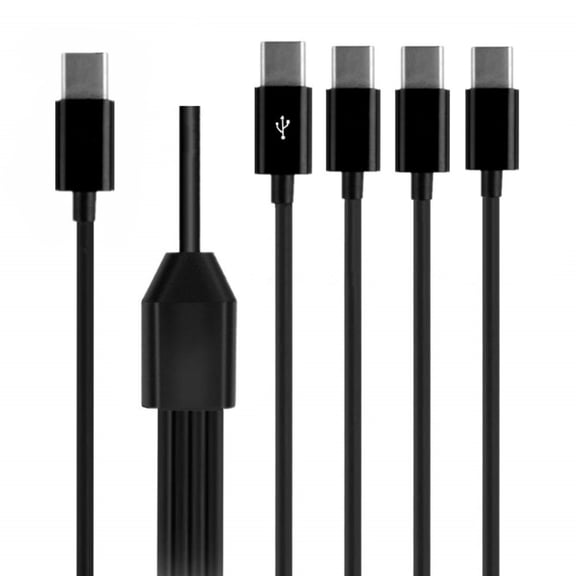 Bottone Compactly USB C Adapter Cord Multiple USB C Power Cord USB C Splitter for Efficient Charging and Data Connectivity