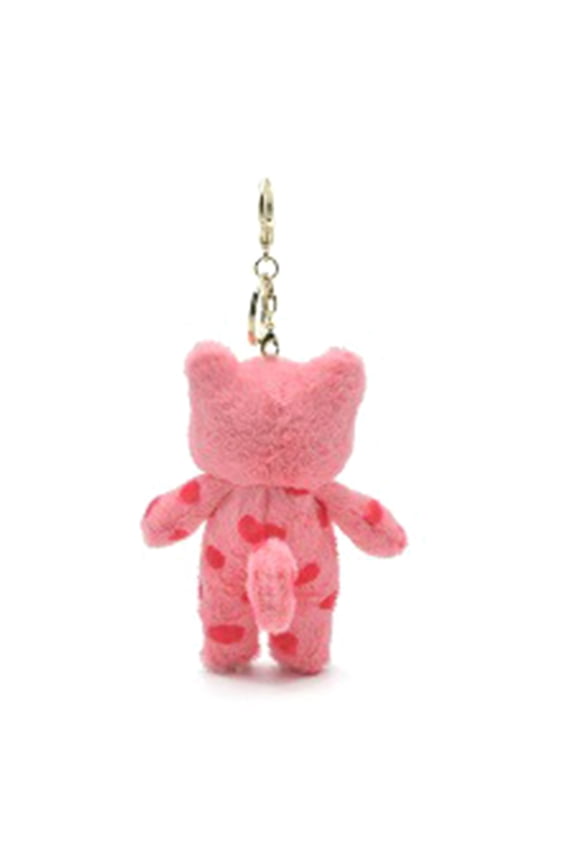 Cute Cartoon Cat Keychain Plush An1ma1 Speech1ess Cat Pendant Ornament Keyring Bag Charm Backpack Decor Car Keys Holder