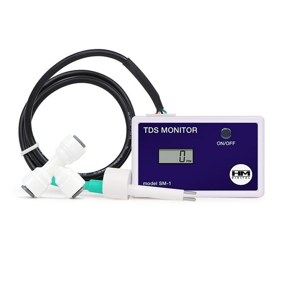 Bottone Digital InLines Single Monitors, 0-9990ppm Ranges, +/- 2% Readout Accuracy, for Aquariums