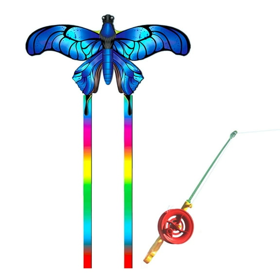 Bottone Dynamic Kites 3D Fishing Rod Line Kites Small Kites Easy Flying Toy Long Tail Kites Popular Beach Activity Parent-Kids Favor