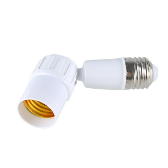 Bottone E27 Light Bulb Socket Extender Adapter 360 Degree Rotatable Light Fixtures E27 to E27 Base Adjustable E27 to E27 Socket