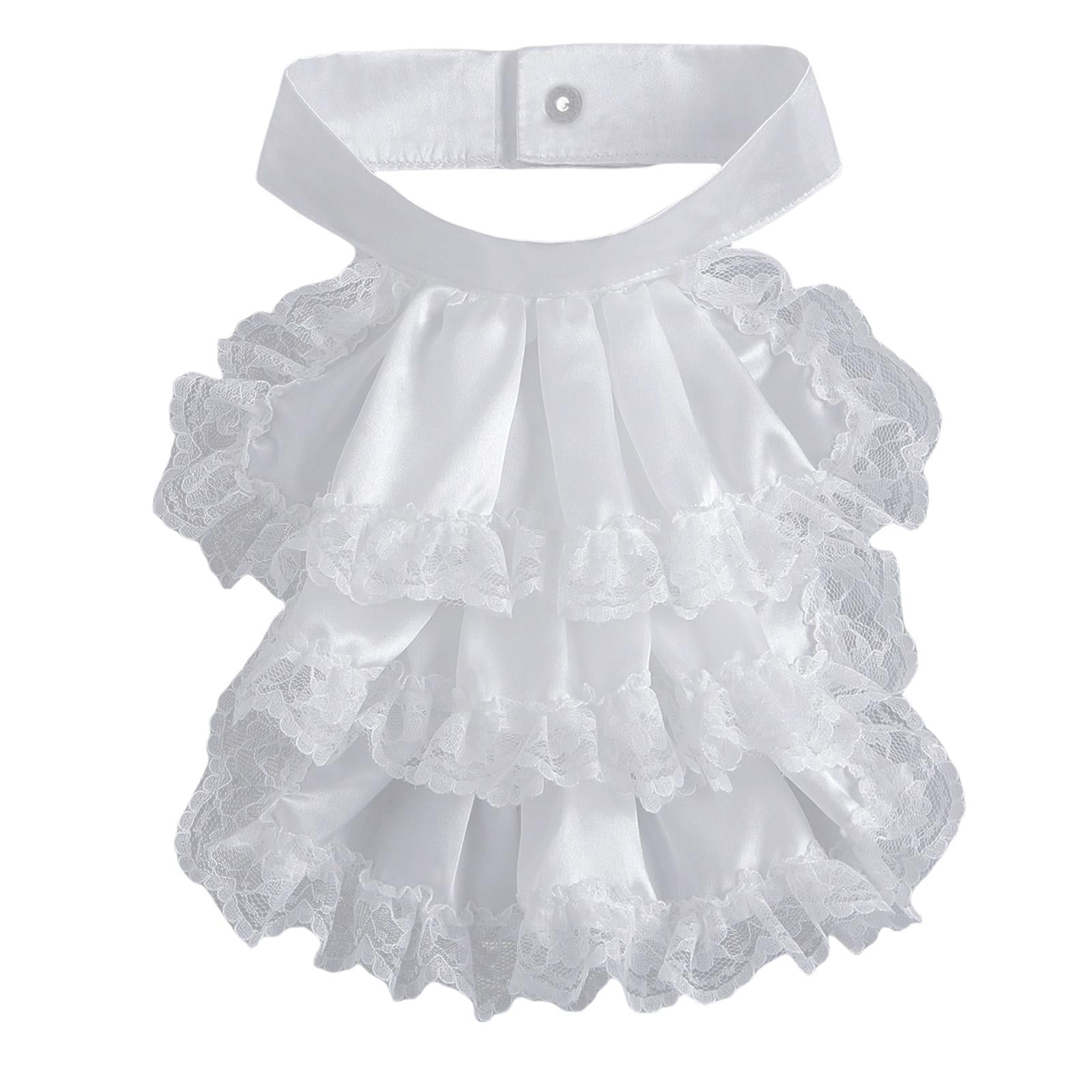 Bottone Elegant Victorian Costume Collar Ruffled Lace Jabot Neck Collar ...