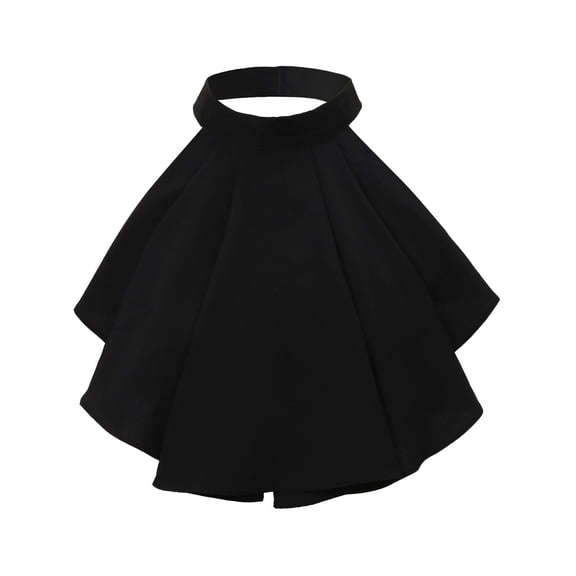 Bottone Elegant Victorian Costume Collar Ruffled Lace Jabot Neck Collar for Halloween Parties Cosplay Vampires Costume Collar