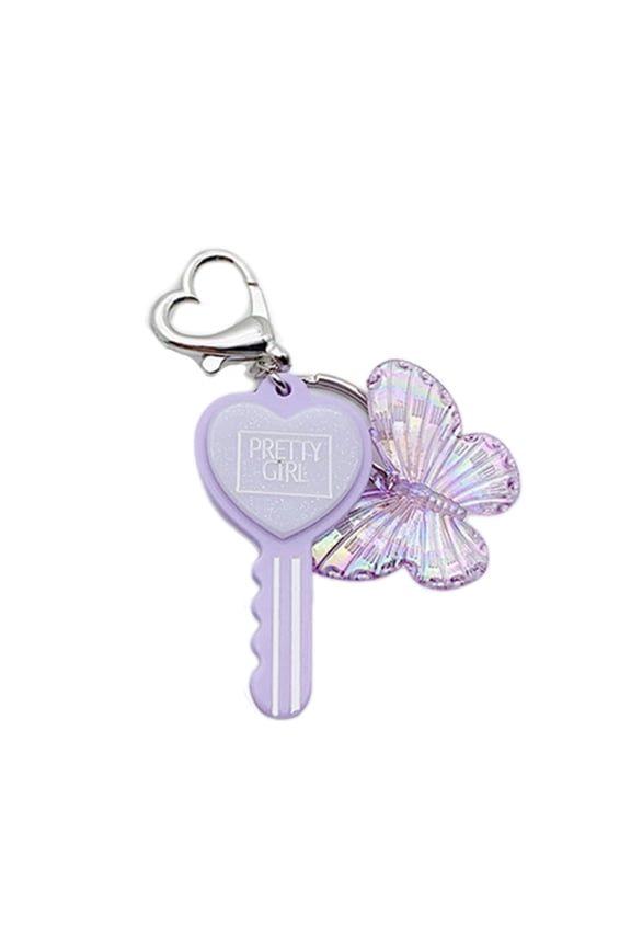 Eye Catching Heart Key Shaped Keyring Resin Candy Colored Keychain Bag Accessory Pers0na11zed Style Key Rings Ornament