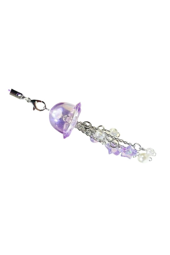 Eye catching Jellyfish Phone Charm Fashionable Jellyfish Shaped Pendant Charm Accessory for Women's Phones and Earphones