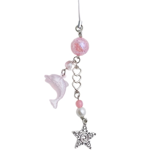 Bottone Fashionable Beaded Cellphone Charm Phone Chain Keyring Accessory Pers0na11zed Decoration for Fashion Enthusiasts