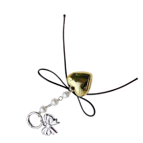 Bottone Fashionable Heart Pendant Lovely Hang1ng Ornament Keychain Pendant Fashion Bag Accessory Alloy Bag Pendant for Bag Key