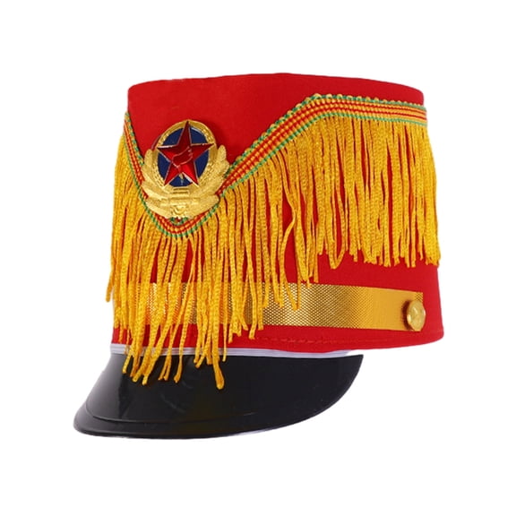 Bottone Halloween Marches Band Hat Drum Majors Hat for Kids Show Hat Model Show Halloween Party Taking Photo Supplies