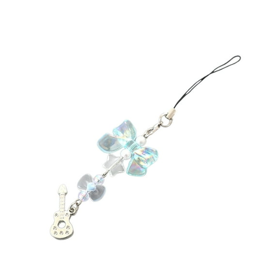 Bottone Handmade Bowknot Pendant Phone Charm Hang1ng Rope Heart Beaded Phone Chain Strap Bag Decoration Lanyard Keychain Accesso