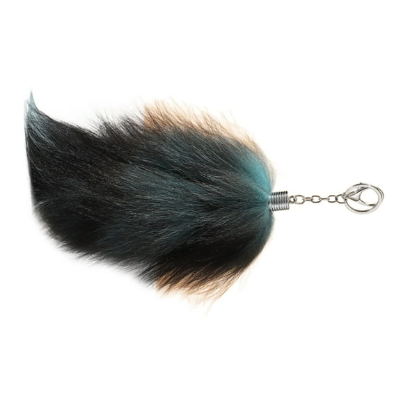 Bottone Lovely An1ma1 Tail Keychain Pendant Soft Hang1ng Ornament Pendant Keyring Backpack Decoration Tail Charm Jewelry