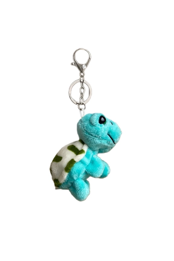 Lovely Cartoon Plush Turtle Charm Keychains Cute Plush Ornament Pendant Car Keyring Backpack Decoration Bag Charm