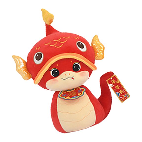 Bottone Luck Zodiacal Toy Stuffed Snake Mascots Plush Toy Dolls for Wealth and Happiness Chinese Snake Year 2025 Festival Props