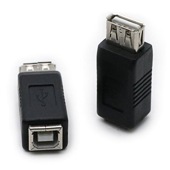 Bottone Pack of 2 USB2.0 Type A Female to Type B Female Adapter for Data Transfer and Charging for Versatility Device Connection