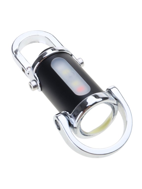 Portable LED Work Light Keychain Pendant USB Rechargeable Flashlight Keyring for Camping Pocket Sized Accessory