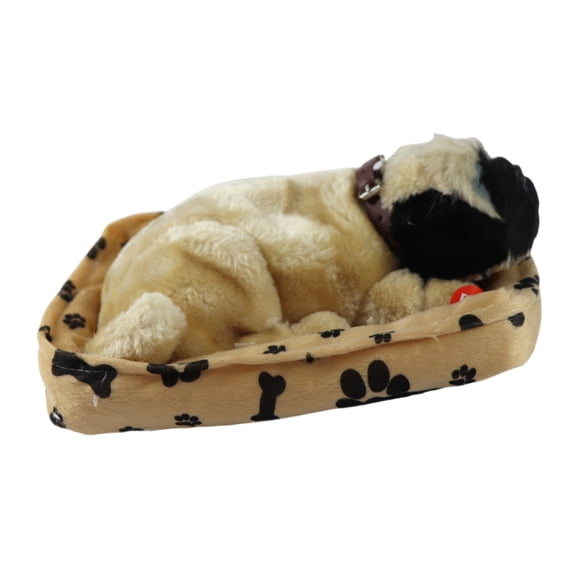 Bottone Simulation Model Stuffed Sleeping Dolls Plush Sleeping Realistic Breathing Dog Toy for Children Present