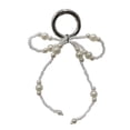 thumbnail image 1 of Bottone Sweet Pearl Beaded Bowknot Keychain Pendant Fashion Lovely Hangings Ornament Keyring Backpack Decoration Charm Jewelry, 1 of 7