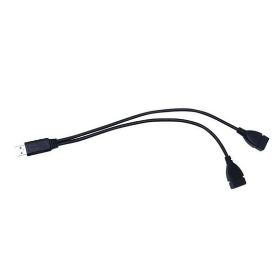 Bottone USB Male to Double USB Female Adapter Cord Wire Y Splitter Cable for Multi Device 2 in 1 Charging and Data Transfer Line