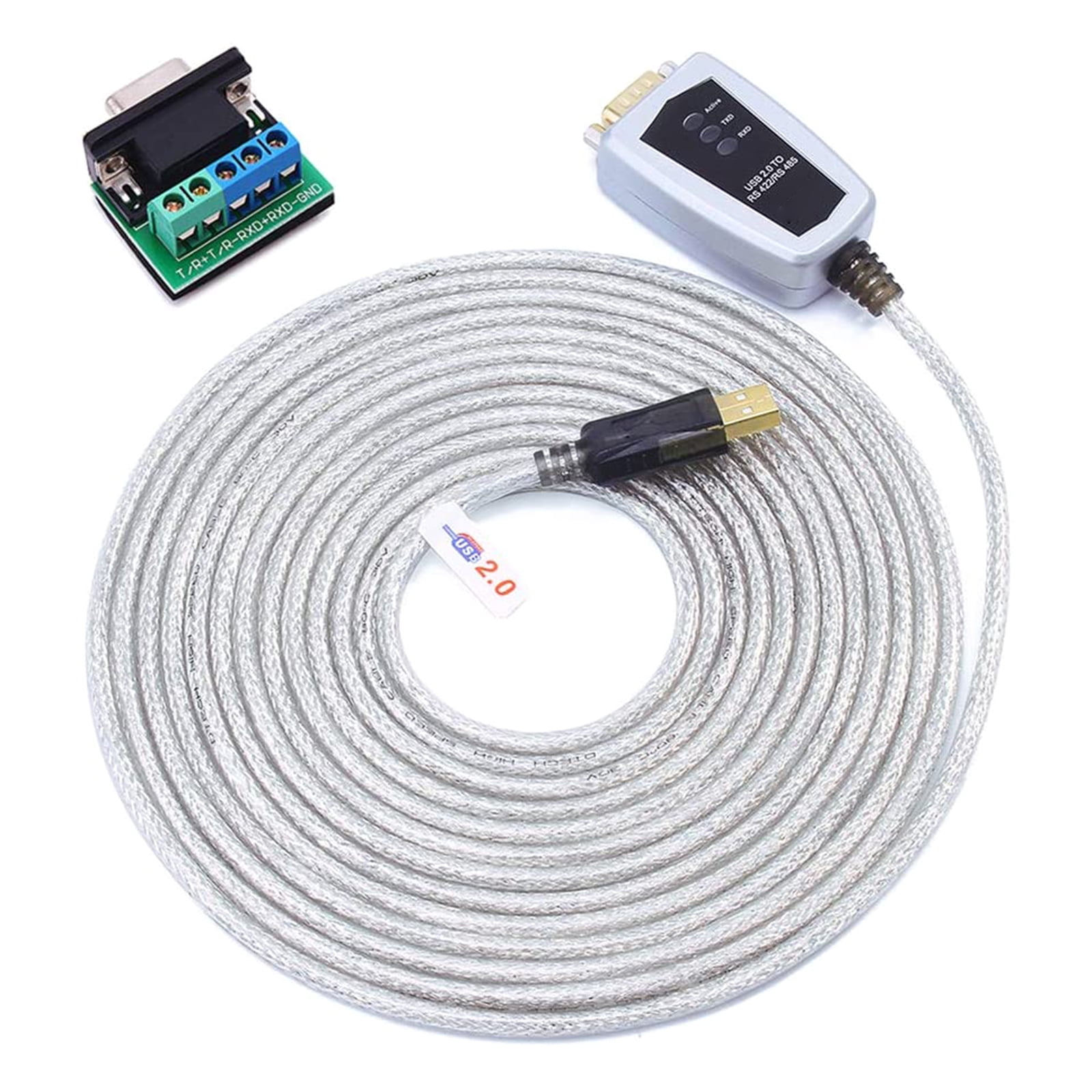 Convertisseur USB Vers RS485 - 2 Pièces, Puce CH340, Support Win7, Débit Jusqu'à 115200 Bps, Alimenté Par USB