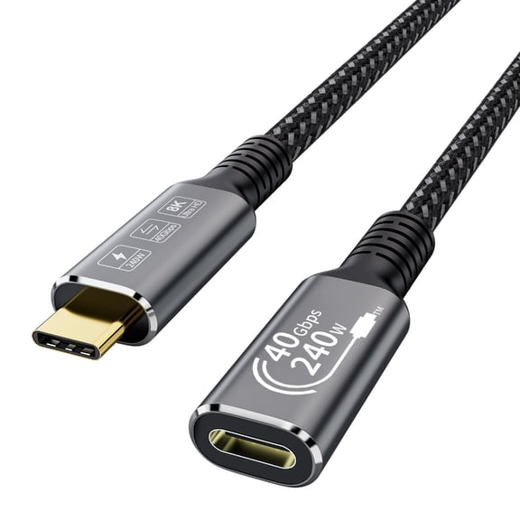 Bottone USB4.0 Cable 240W Fast Charging USB C Cord 40Gbps Data Transfer Supports 8K@60HZ Display Data Cable for Phone