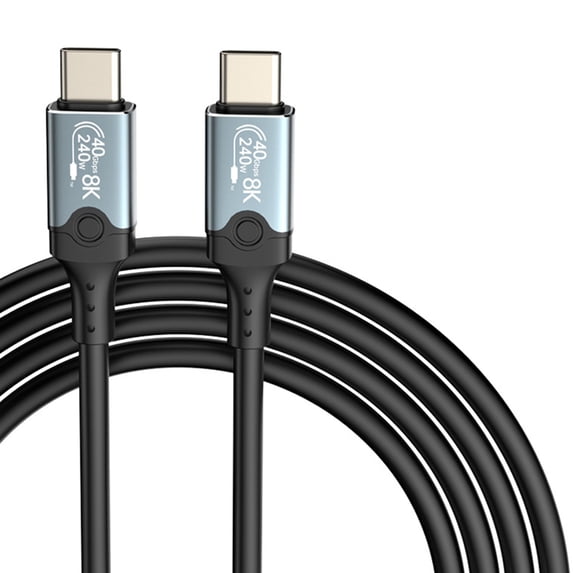 Bottone USB4 Cable 40Gbps High Speed Data Transfer 240W USB C to USB C Cable Fast Charging 8K@60Hz USB 4 Cable for Phone