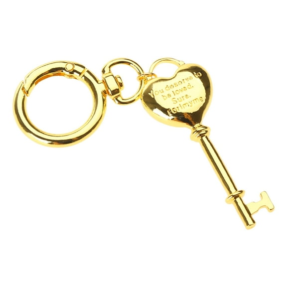 Bottone Unique Heart Lock Pendant Keyring Stylish Couple Keychain Multi Functional Accessory Bag Charm Jewelry for Women Mens