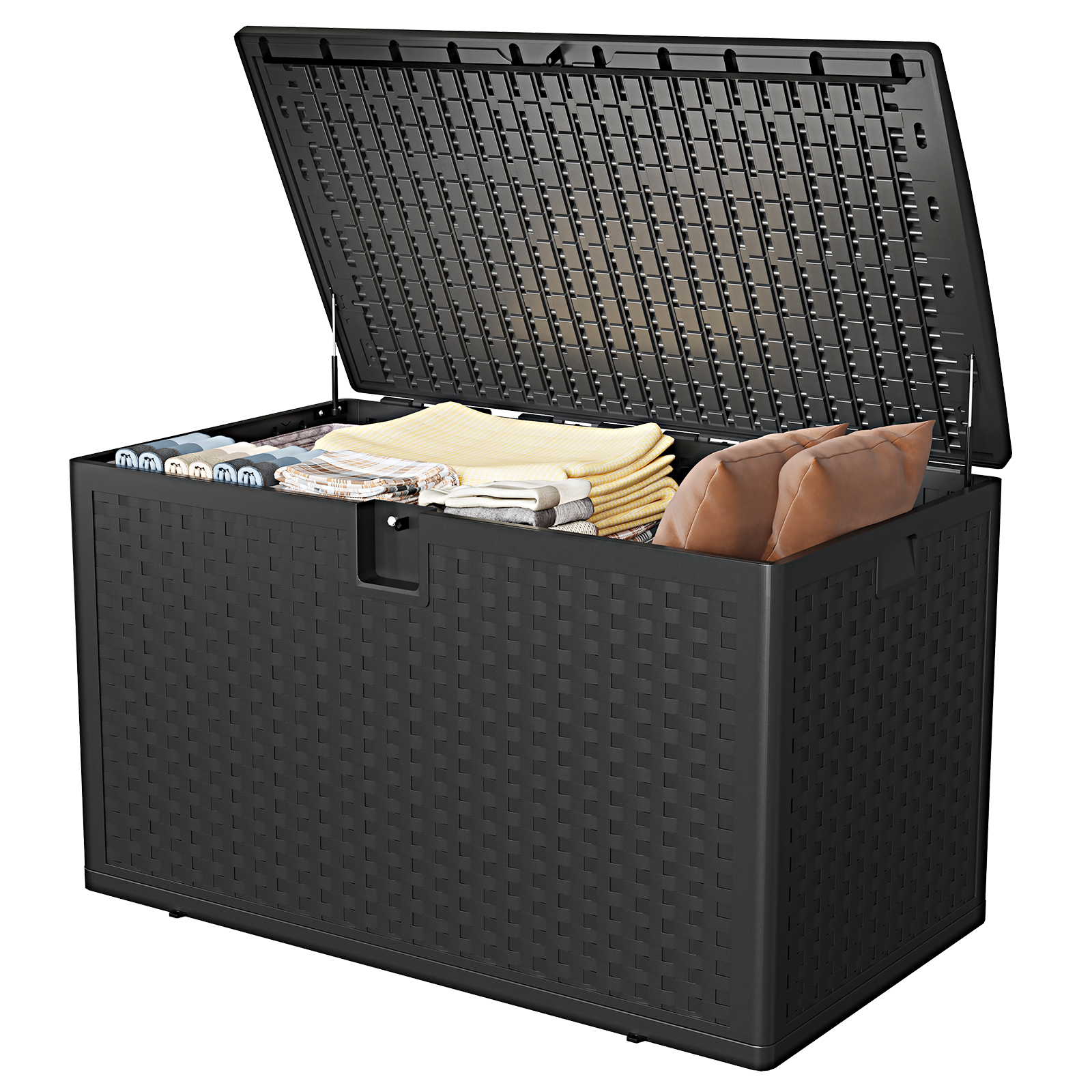 BouPower 120 Gallon Deck Box Organizer,Waterproof Lockable Storage ...