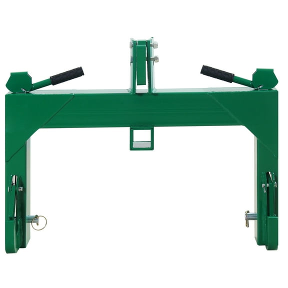 BouPower 3 Point Quick Hitch for Tractors,Heavy Duty Implement Adaption with 5 Level Adjustable Bolt,Category 1 & 2, 3000LB Capacity, 2" Receiver, Triangular Welding Fixation