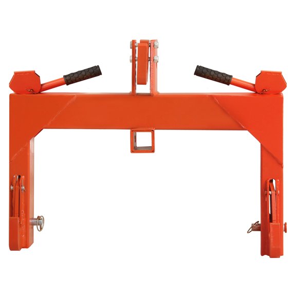 BouPower 3 Point Quick Hitch for Tractors,Heavy Duty Implement Adaption with 5 Level Adjustable Bolt,Category 1 & 2, 3000LB Capacity, 2" Receiver, Triangular Welding Fixation