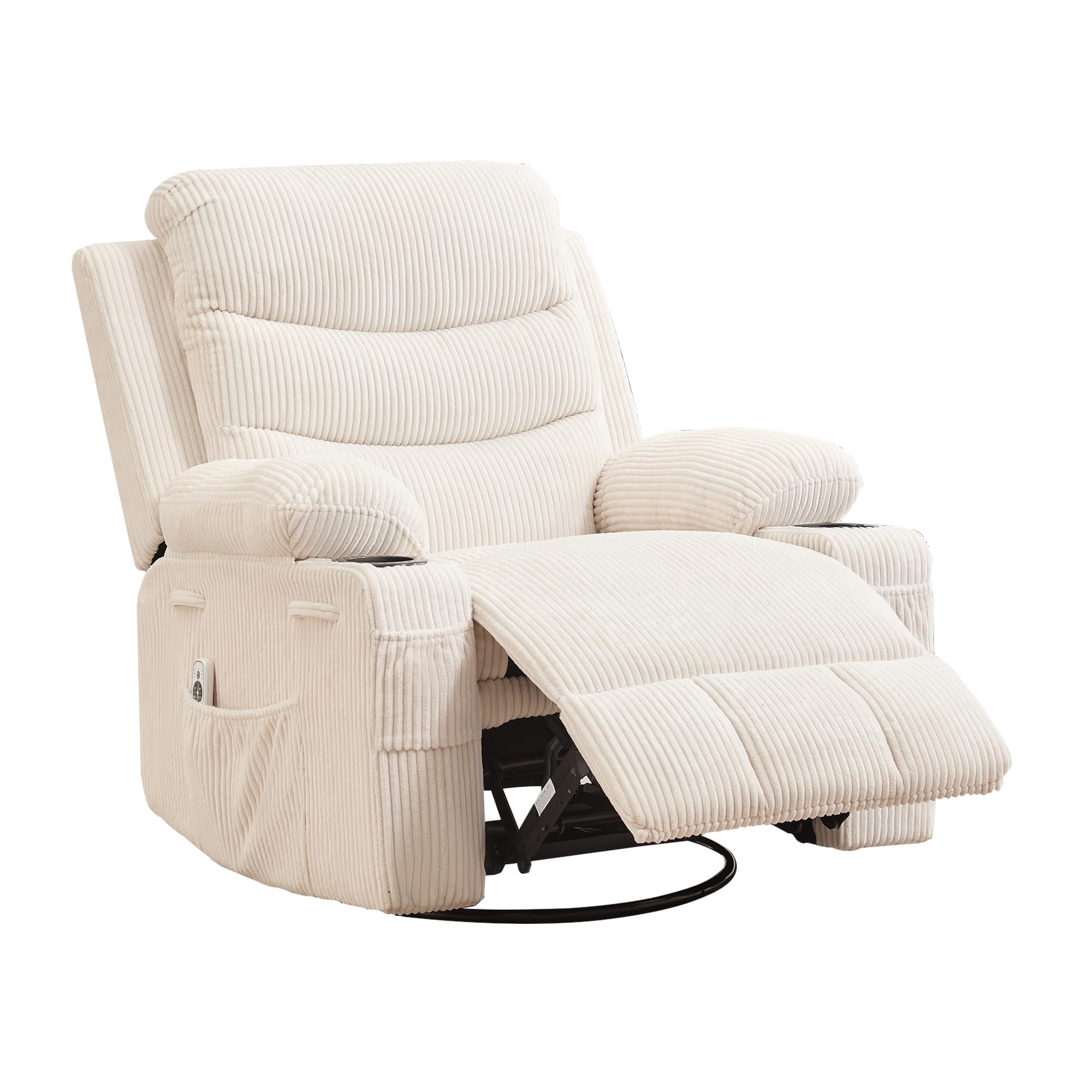 Small Space Rocker BouPower 360 Swivel Rocker Chair Small Rocking Recliner for Small ...