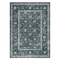 thumbnail image 1 of BouPower 8x10Ft Machine Washable Area Rug, Boho Vintage Distress Floral Rug for Living Room, Low Pile Bedroom Rugs, Thin Lightweight Print Pattern Carpet for Dining Room, 1 of 10