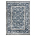 thumbnail image 1 of BouPower 9x12Ft Machine Washable Area Rug, Boho Vintage Distress Floral Rug for Living Room, Low Pile Bedroom Rugs, Thin Lightweight Print Pattern Carpet for Dining Room, 1 of 10