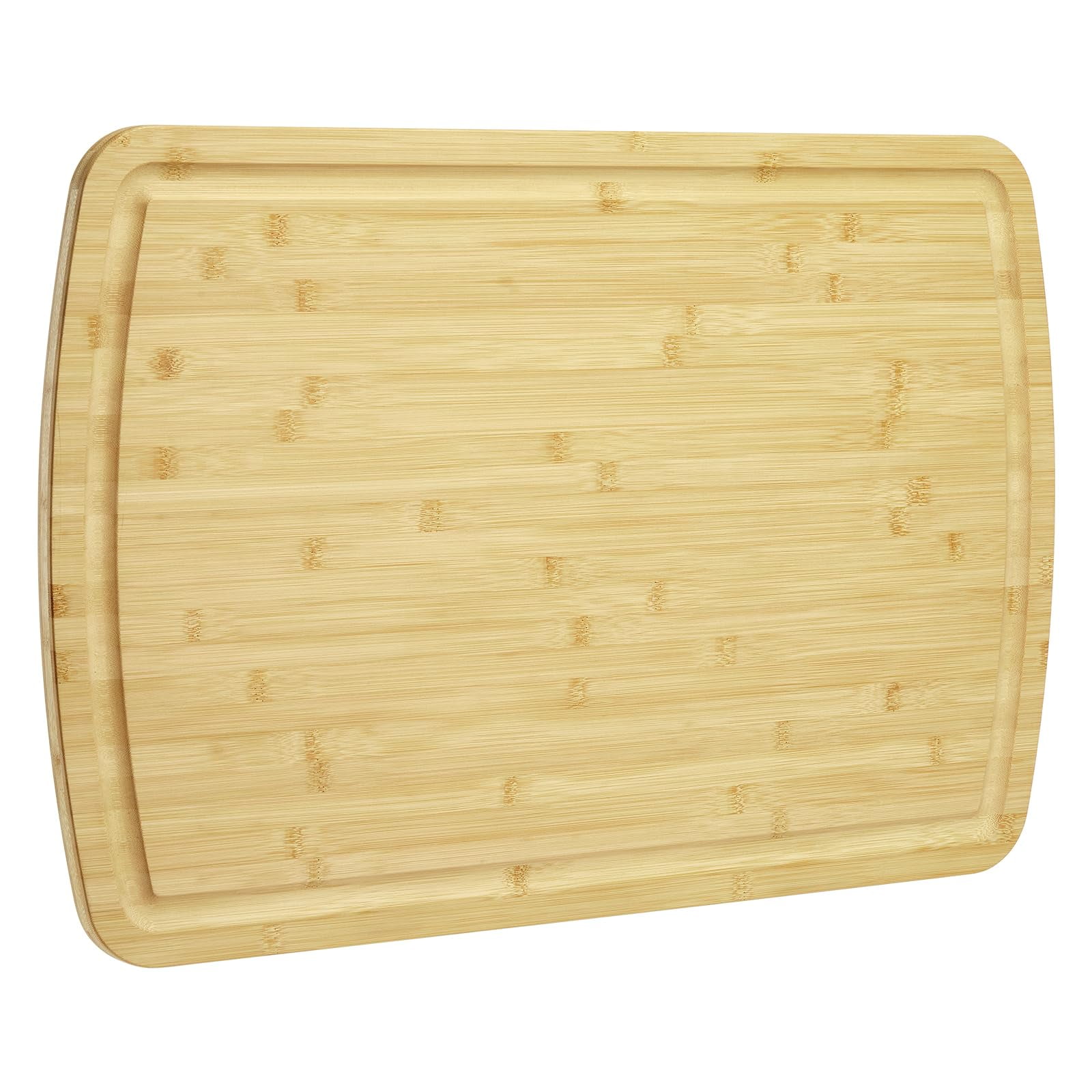 BouPower Extra Large Bamboo Cutting Board, 30 x 20 Inch Wooden Chopping Board for Kitchen, Butcher Block with Juice Groove and Handles, Stove Top Cover, Over Sink Noodle Board