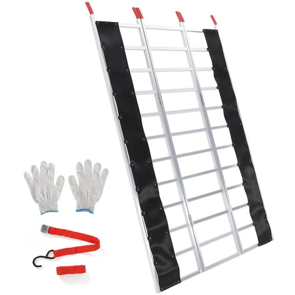 BouPower Heavy Duty Tri-Fold Loading Ramp – 85" x 54" Aluminum Deck, 1500 lb Capacity – For ATV, UTV, Snowmobile, Motorcycle, Lawn Mower – Fits Pickup & Trailer