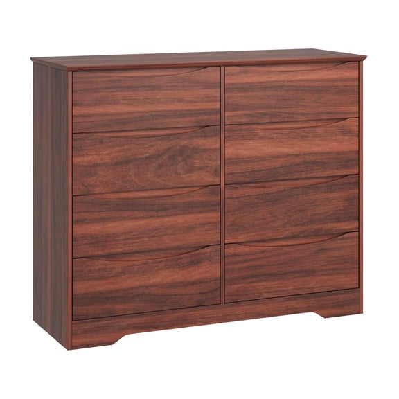 BouPower Modern Wooden 8 Drawer Dresser Chest, Large Deep Storage Dresser Cabinet for Bedroom Living Room Hallway & Kids Room