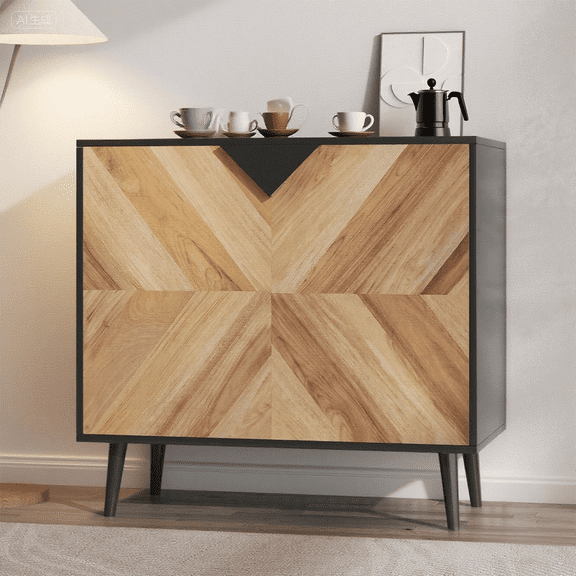 BouPower Storage Cabinet,Accent Cabinet with Storage,Freestanding Buffet Cupboard for Living Room,Entryway,Kitchen,Home Office