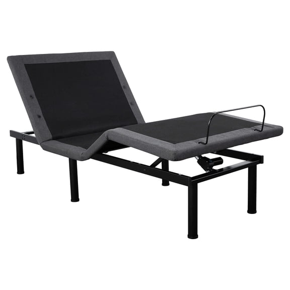 BouPower Twin XL Adjustable Bed Frame with Massage, Head & Foot Incline, Wireless Remote Control, Quiet Electric Adjustable Bed Base with LED Night Light, Easy Assembly