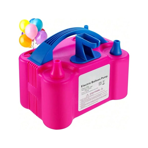 BouZaFoFa 600W Portable Electric Balloon Pump Dual Nozzles for Christmas Wedding Birthday Party Decor