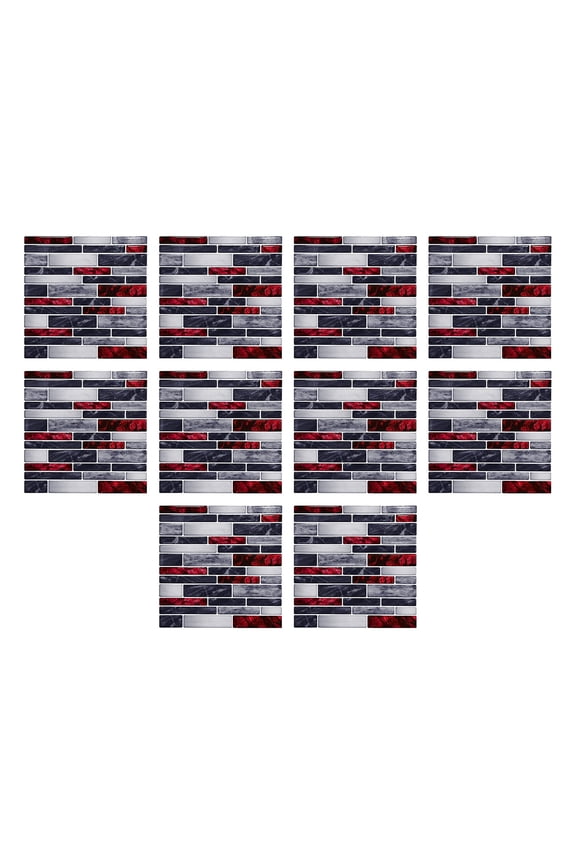 10pcs Home Decor Living Room Tile Set Strong Sticker Kitchen Wall Sticker on Clearance