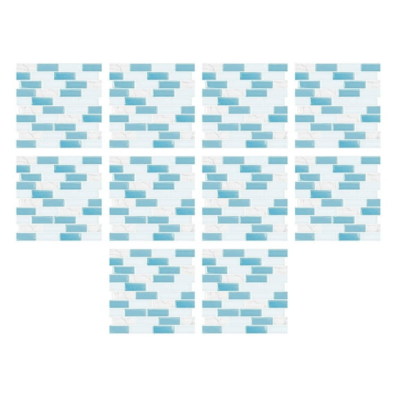 Bouanq 10pcs Home Decor Living Room Tile Set Strong Sticker Kitchen Wall Sticker on Clearance