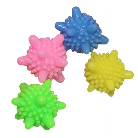 Bouanq 1PCS Convenient Clear Laundry Balls Fabric Washing Balls Clothes Cleaning Tool PVC Fashion Personal Care Ball Color Random