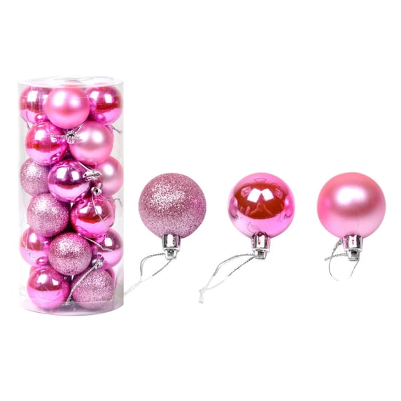 Bouanq 30mm Christmas Ball Ornaments Bronze Shatterproof Christmas Decorations Tree Balls Small for Halloween Xmas Holiday Decoration