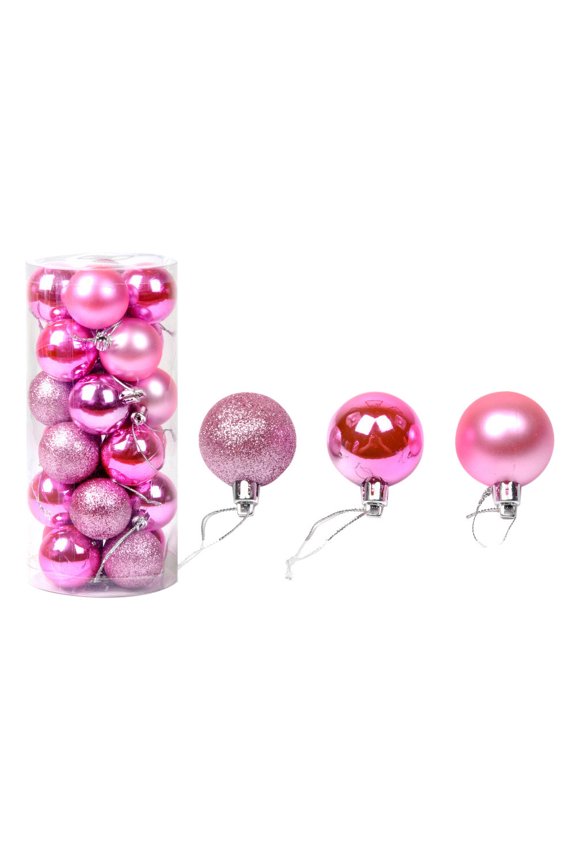 30mm Christmas Ball Ornaments Bronze Shatterproof Christmas Decorations Tree Balls Small for Halloween Xmas Holiday Decoration