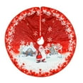thumbnail image 1 of Chmadoxn 32 Inch Christmas Tree Skirt, Soft Christmas Santa Xmas Tree and Xmas Deer Print Christmas Tree Mat for Xmas Party Decoration, Merry Christmas Base Cover for Christmas Tree Holiday Decor, 1 of 6