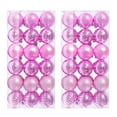 thumbnail image 1 of Bouanq 36 Pcs Set, PVC Glitter Baubles Christmas Tree Ornaments, 4 cm, Holiday Decor, 1 of 3
